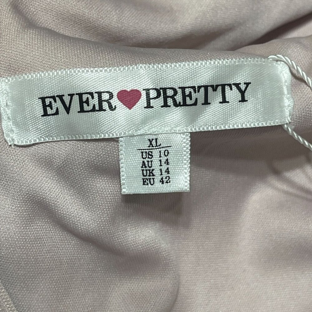 New Ever Pretty Chiffon Irregular Hem Party Bridesmaid Dress Lilac Size 10 - Picture 4 of 8
